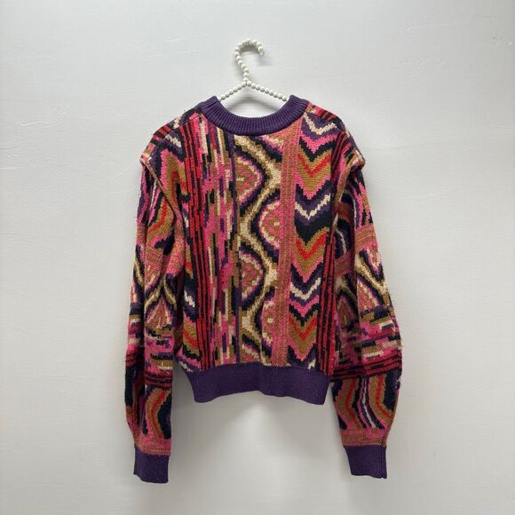 FARM Rio Striped Patchwork Sweater 💘 - Picture 4 of 12